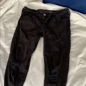 American Eagle black skinny jeans